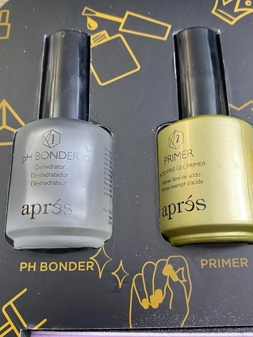 après Portable Gel Nail Kit in Black & Gold